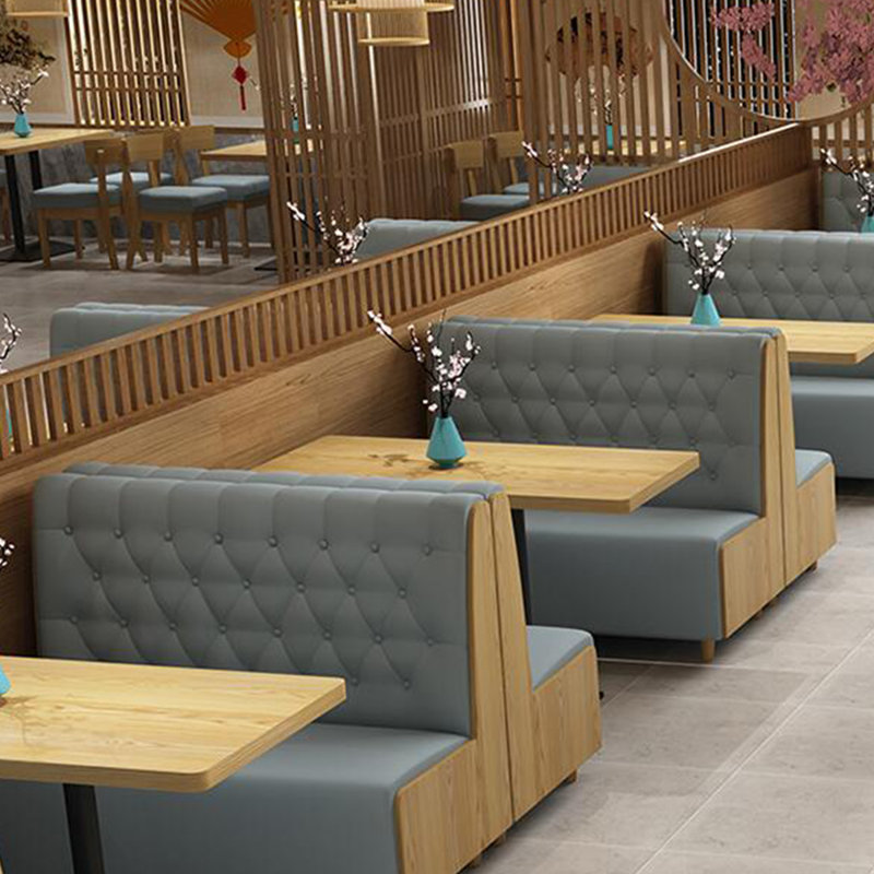 Banc de salle à manger en similicuir, Bleu