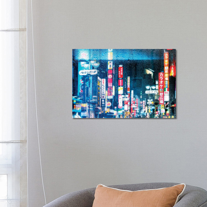 Behind the Window - Bluish Reflection 1 Piece Wrapped Canvas Painting, 66.04 cm H x 45.72 cm W x 1.91 cm D