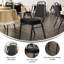 Chaise de banquet empilable avec dossier épais de 2,5 po Amaya-113397705-113397704