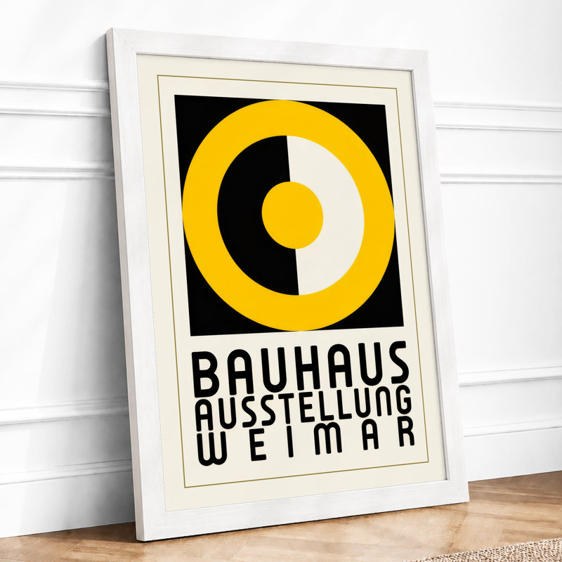 Bauhaus Ausstellung Weimar Geometric - Print, A3 - 42.0 x 29.7 cm, White