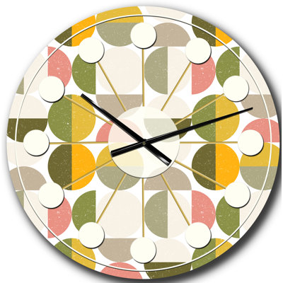 Horloge murale rétro Mid-Century