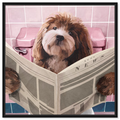 " Lab Time Pupp II " Painting Print