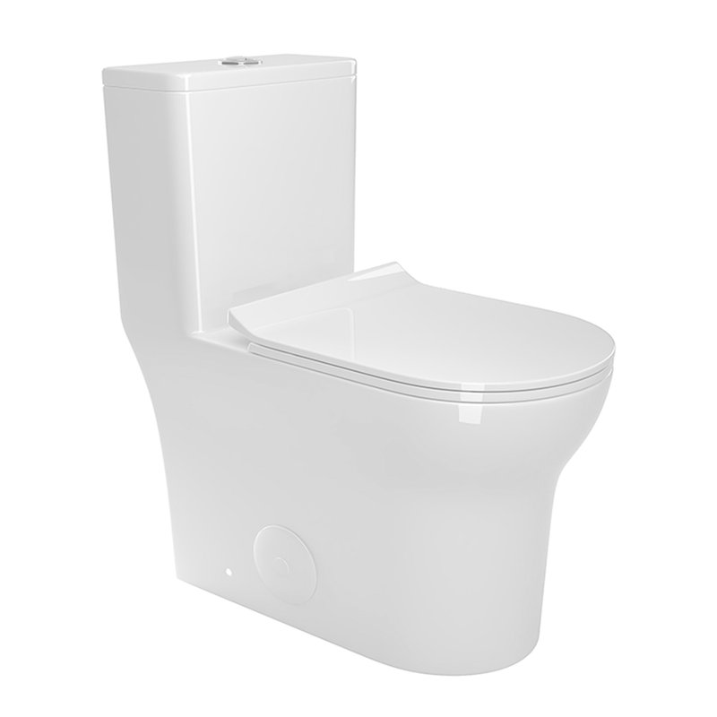 Ceramic Elongated Toilet, 1.1/1.6 , White, Comfort Height, & Accredited White Elongated, And Soft Close