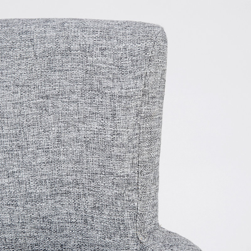 Fauteuil de salle à manger avec accoudoirs, chaise en forme de clou argenté captivant