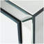 Table d'appoint 2 tiroirs en verre
