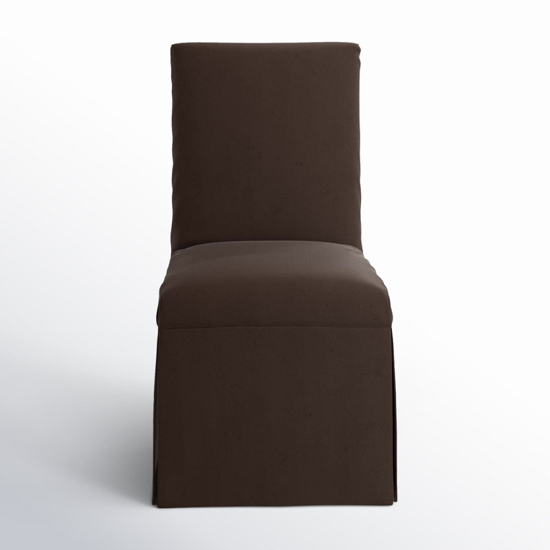 Ivanka 20'' H Upholstered Parsons Chair, Classic Chocolate Velvet