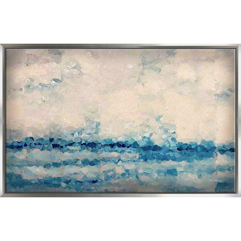 «Come Boldly, Hebrews 04:16» par Mark Lawrence, reproduction d'art, Cadre flottant argent, H 31,5 po x l 51,5 po x P 2 po