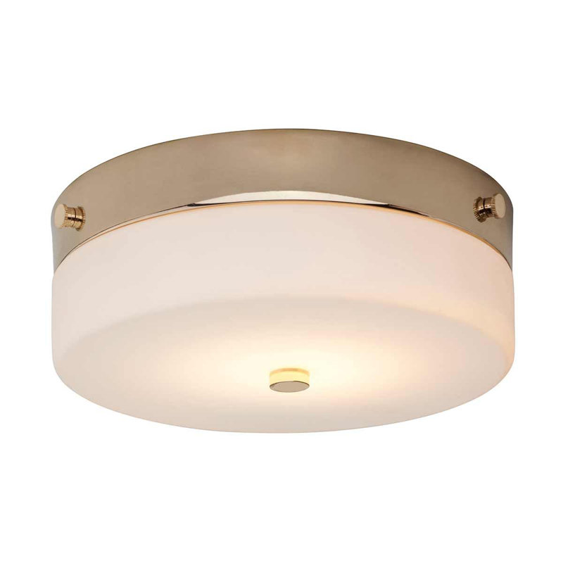 Harworth Flush Mount, 8.5cm H x 23.5cm W x 23.5cm D, Gold