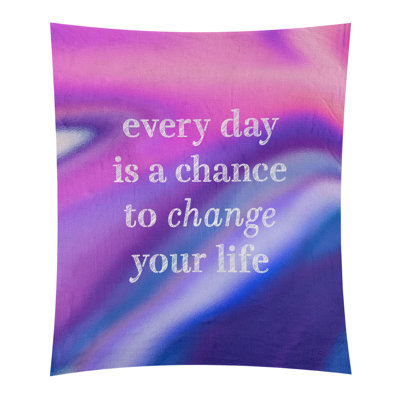Tapisserie en polyester changer votre citation vie