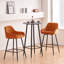 Lovington 71cm Velvet Bar Stools with Armrest-977088155