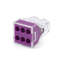 10 Pack Push Wire Connectors 6 Way, Terminal Block Connectors for Electrical Wiring, Clear Housing