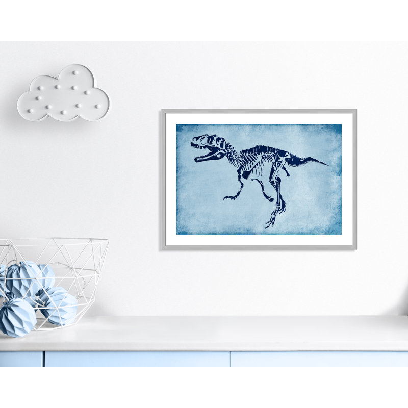 Adhésif décoratif voyage préhistorique 1 pi, H 24,5 po x l 34,5 po x P 1,18 po, Encadré de boîte argent