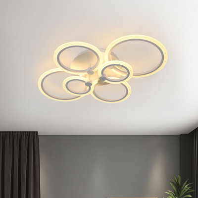 Modern LED 6-Round Ceiling Light Flush Mount