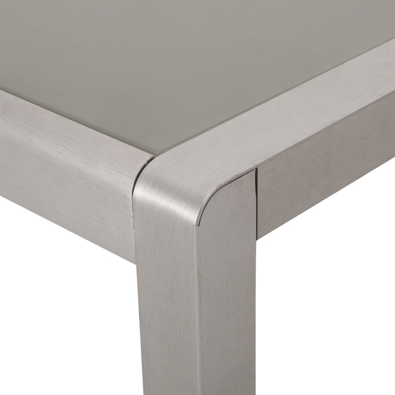 Ensemble repas 7 pièces Lindner, Gris / Argent