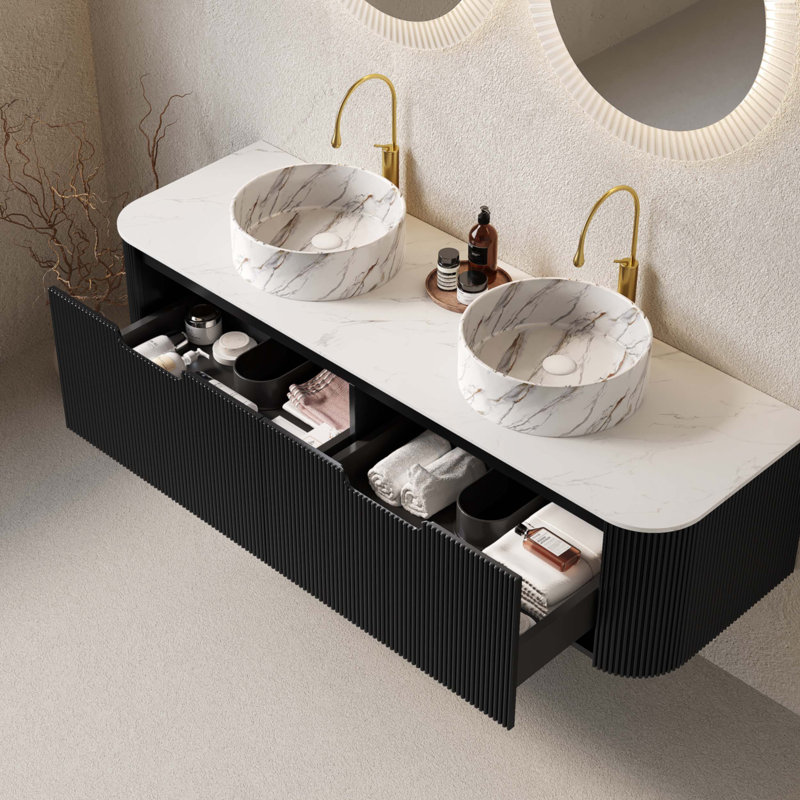 60" Bathroom Vanity With Sinks