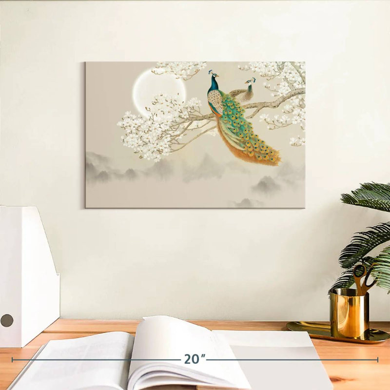 Brampt Japanese Peacock, 8" H x 12" W