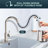 Pull Down Single Handle Kitchen Faucet With Deck Plate, Handles and Supply Lines-86502923