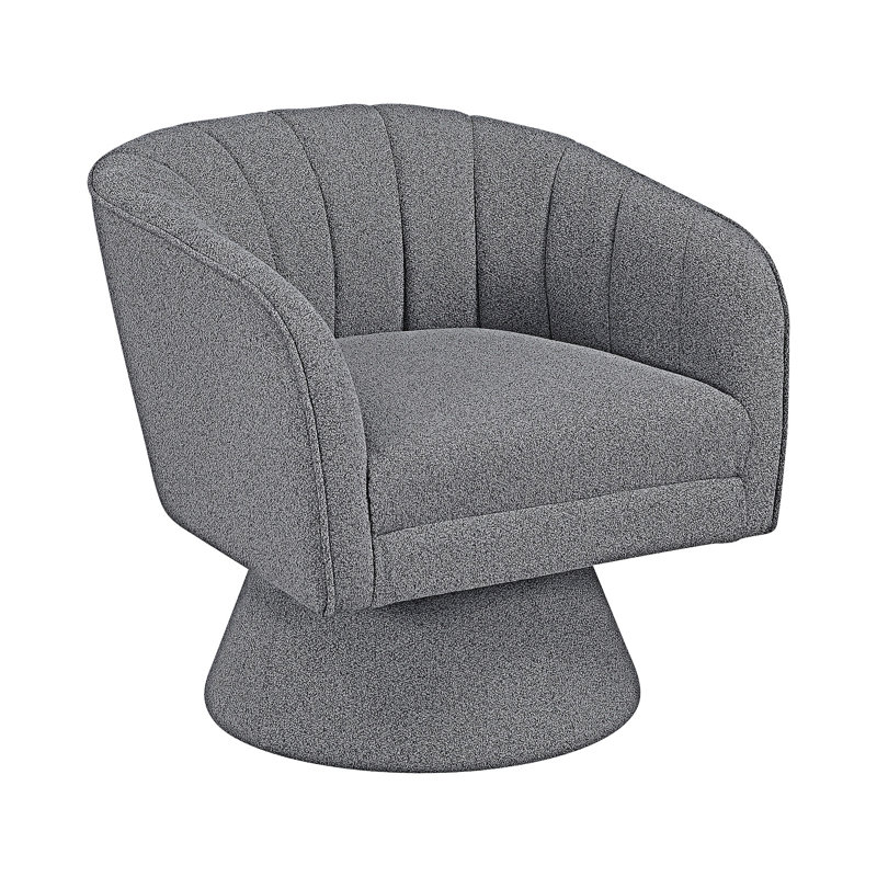 Fauteuil d'appoint pivotant, Gris foncé