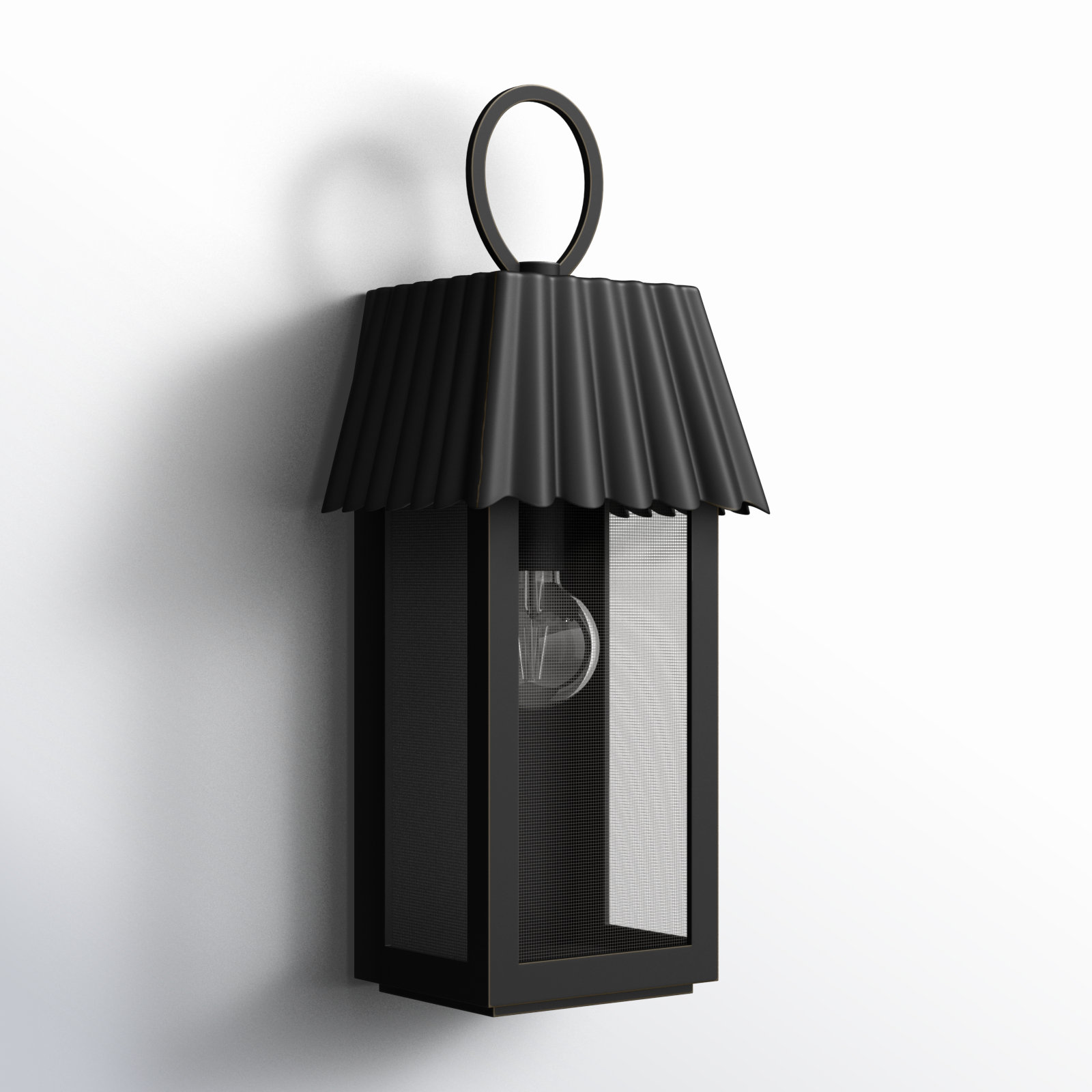 Godin Outdoor Wall Lantern, Oil Rubbed Bronze, 22.38" H x 8.5" W x 7.13" D