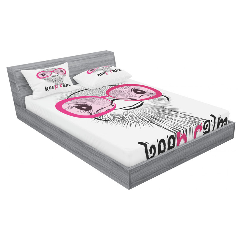 Microfiber Sheet Set, Queen Sheet Set with Fitted Sheet