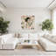 Sérénité florale, portrait de nature moderne, élégant et onirique - Impression d'art mural-815654042
