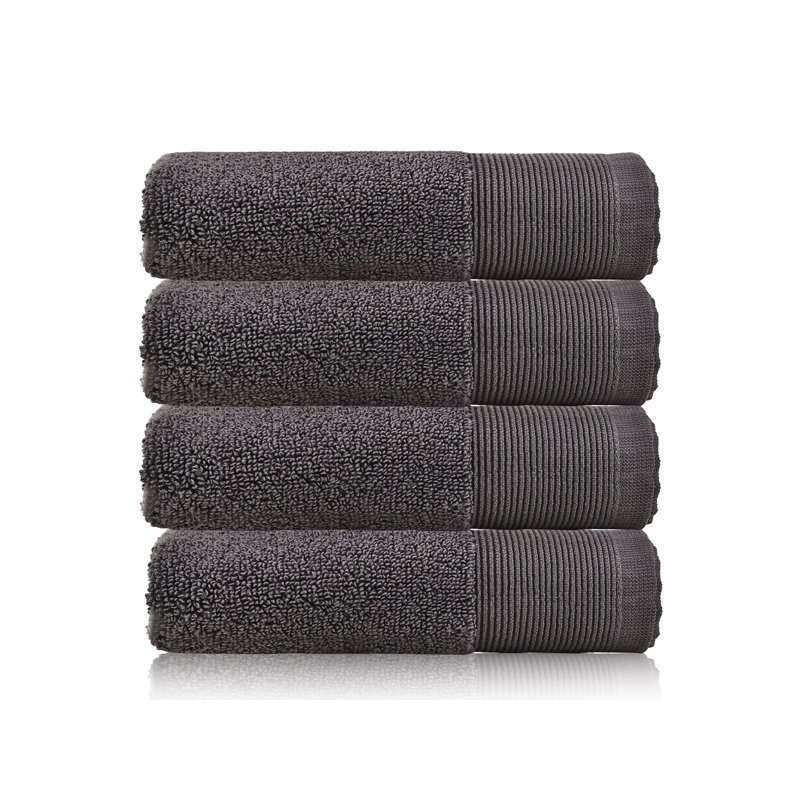 Hardeman Plush Bath Towel, Gray