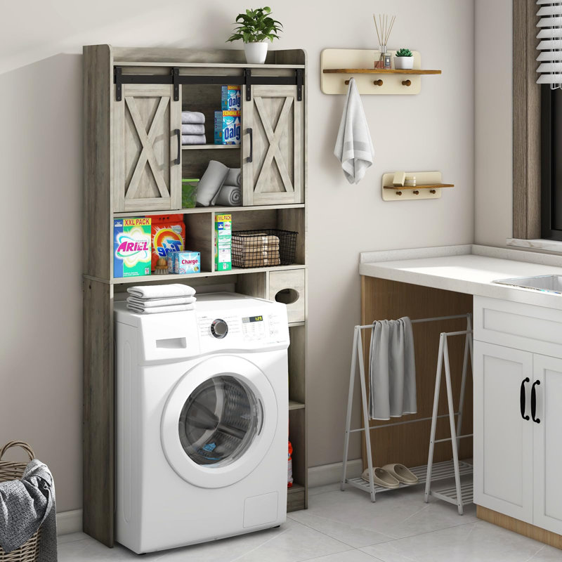 Over The Toilet Storage Cabinet, Light Gray