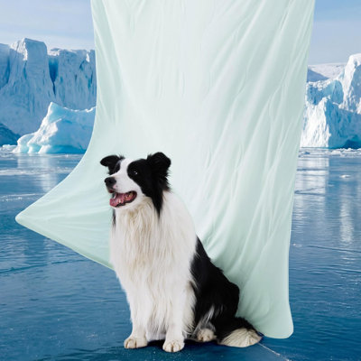 Bedsure Cooling Blanket with Breathable Air Dog Cooling Mat Soft, Lightweight Pet Cat Throw Cold Blanket Washable for Summer