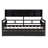 Twin Size Daybed with Wood Slat Support, Built-in Bedside Shelves and Two Storage Drawers, Multi-Functional Sofa Bed for Guest Room, Office, or Small Space, Natural Wood Finish-1491666672