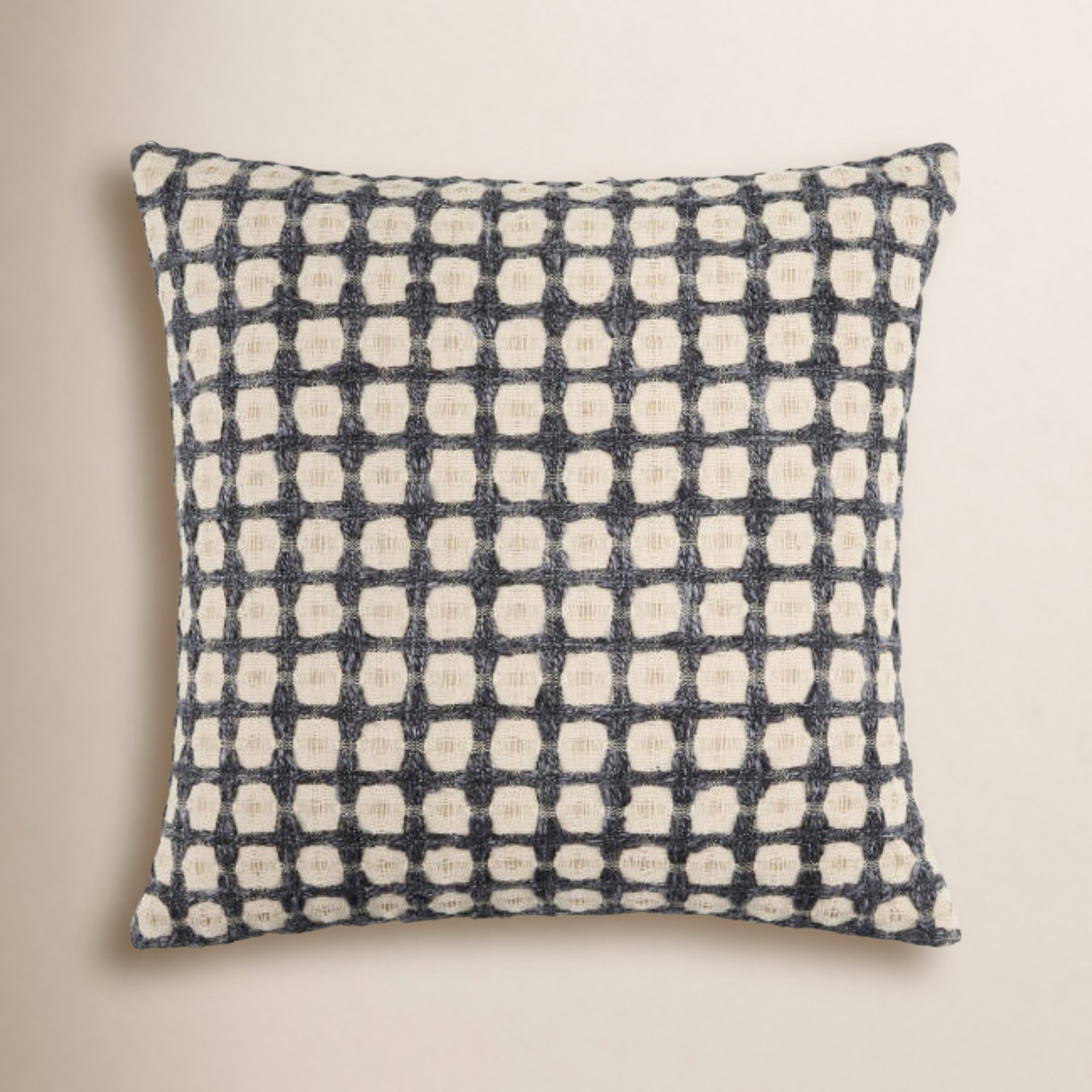Cotton Throw Pillow, 18"H x 18"W