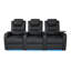 Double fauteuil inclinable de cinéma maison en cuir fleur avec ports USB et de type C-1004422514