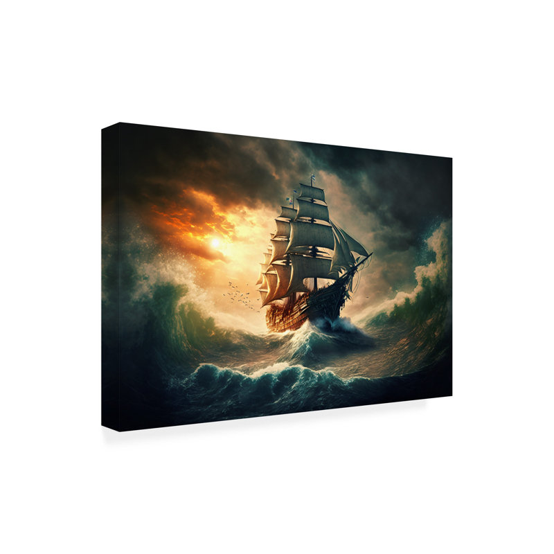 «Fantasy The Flying Dutchman», impression sur toile, H 22 po x l 32 po x P 2 po