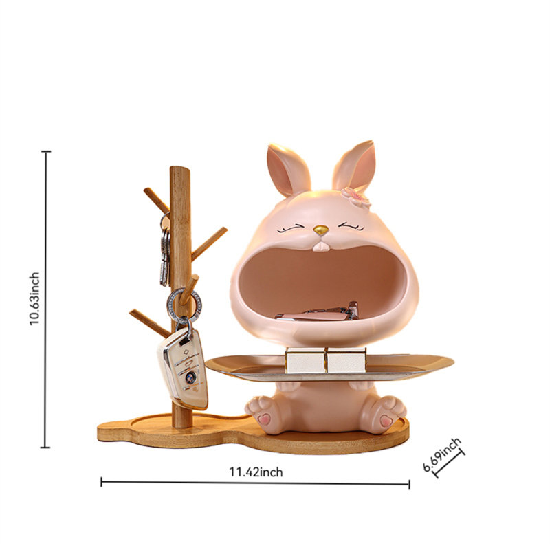 Ornement de rangement pour clés, Rose