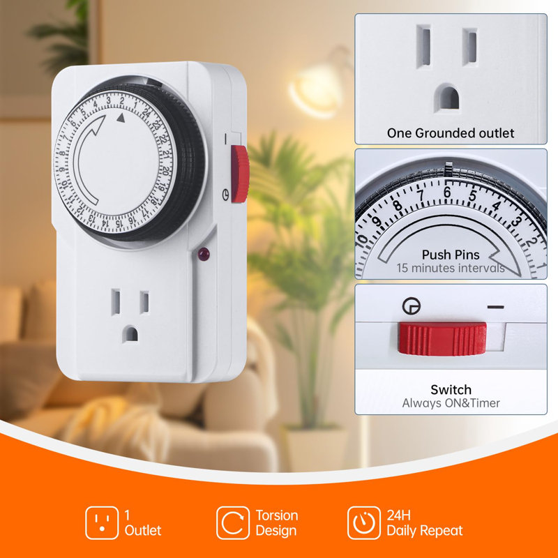 White Adjustable Full Spectrum LED Floor Grow Light with Timer