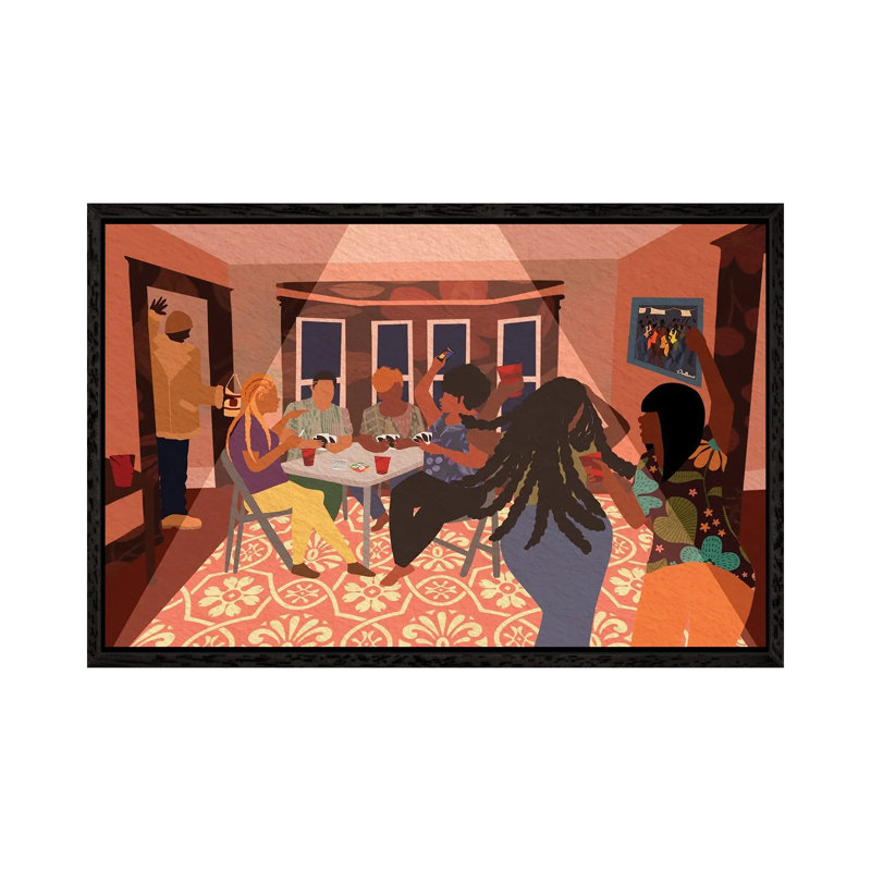 Grown Folk Bidness 1 Piece Wall Art on Canvas, 66.04 cm H x 45.72 cm W, Black Framed