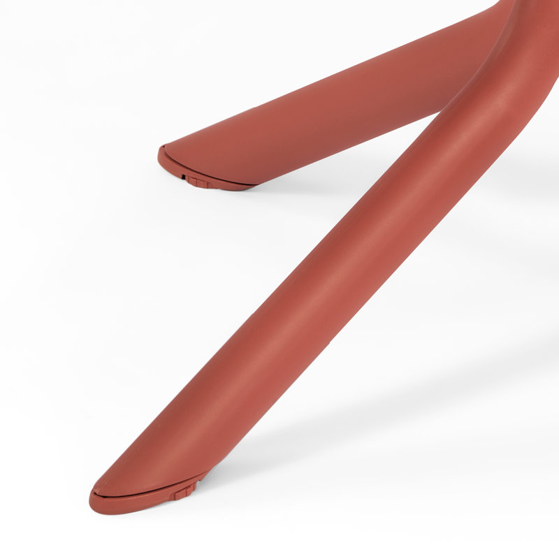 Ensemble repas carré pour 4 personnes, Rouge