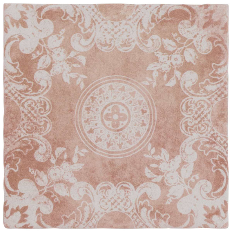 Paula Purroy Talia 5x5 Matte Ceramic Tile, Cala Blue