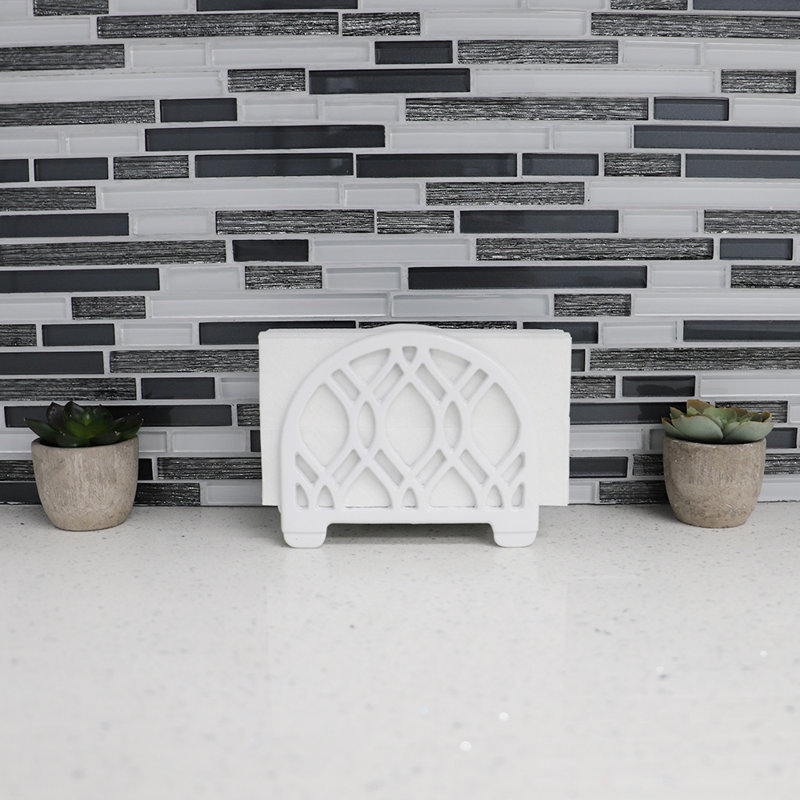 Porte-serviette vertical en fonte, Blanc