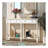 Console Table Sofa Table Easy Assembly With Two Storage Drawers And Bottom Shelf For Living Room, Entryway (Ivory White)-1564127512
