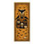 Tapis d'Halloween Corbeau et Crâne, Noir/Orange, Lavable à la machine, Poils courts, Antidérapant-1701126747
