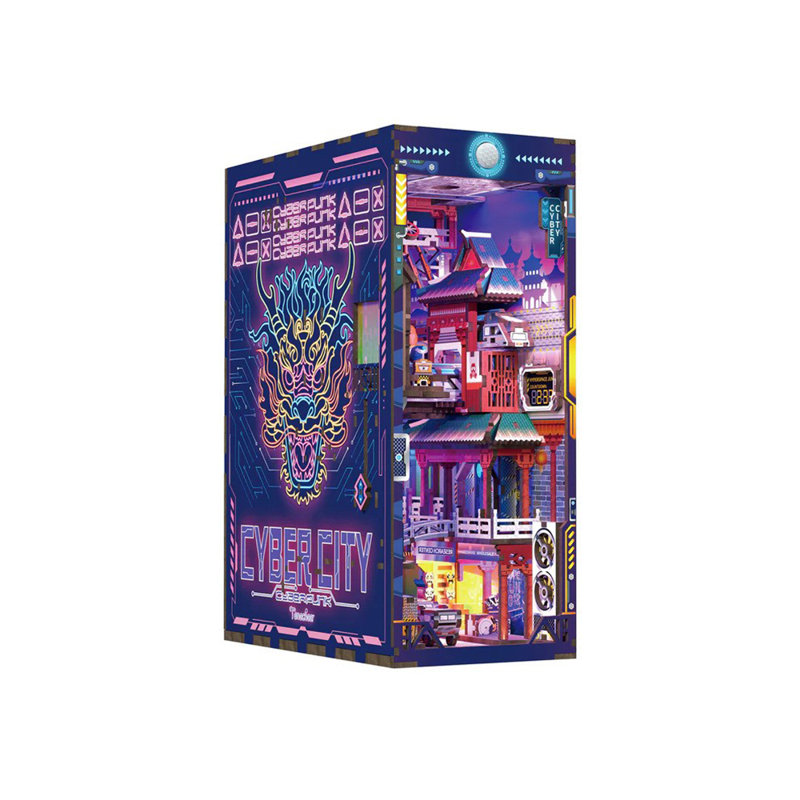 DIY 3D Book Nook Kit: Cyber City 284pcs