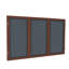 Babillards fermés en tissu à 3 portes avec cadre en bois Ghent-11138466-11138469-11138467