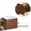 Meuble-lavabo à fermeture en douceur 60 po brun rougeâtre, petites tablettes de rangement, armoire combinée de 24 po et 12 po
