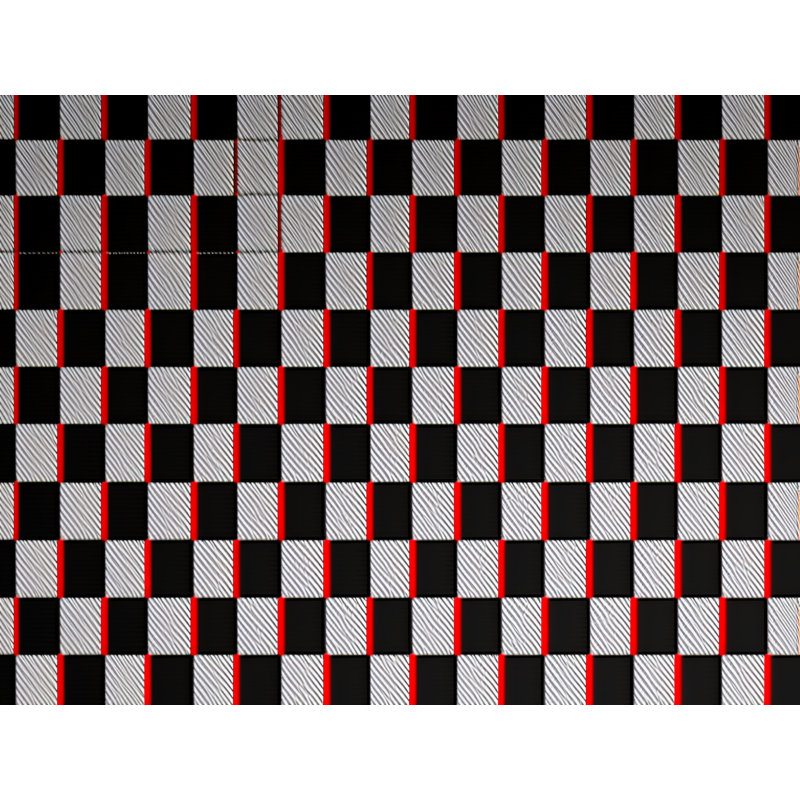Polyester Comforter, Twin Comforter, Black/Red Checkered