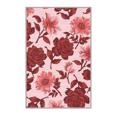 Antibacterial Woven Carpet (3D Digital Print) 4.0 x 5.9 Feet, 100% Polyester, Pile Height: 0.3 Inches | PVC Felt Dot Non-Slip Underside, Machine Washable, Perfect for Living Room & Bedroom Decor