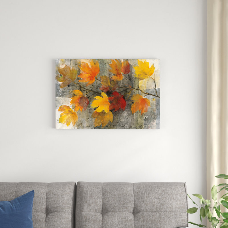 " Autumn Rain " by Albena Hristova Painting Print, 20" H x 30" W