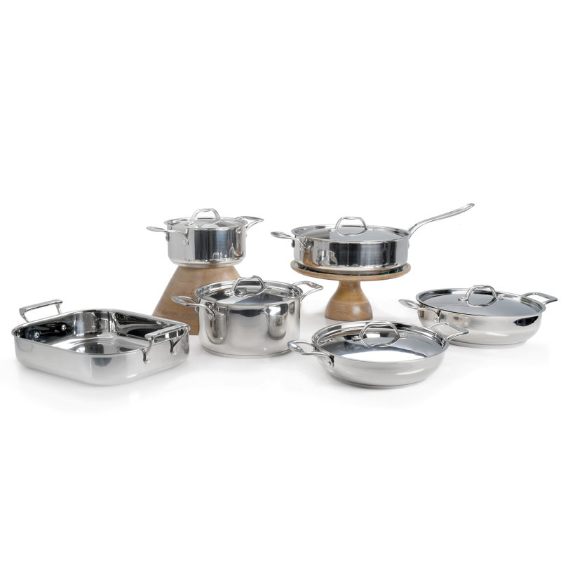 Terra Stainless Steel Saute Pan with Lid, 3 qt.