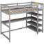 Lit mezzanine avec tablettes de rangement-501454305-501454304