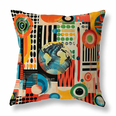 Orbital Echoes Indoor/Outdoor Pillow