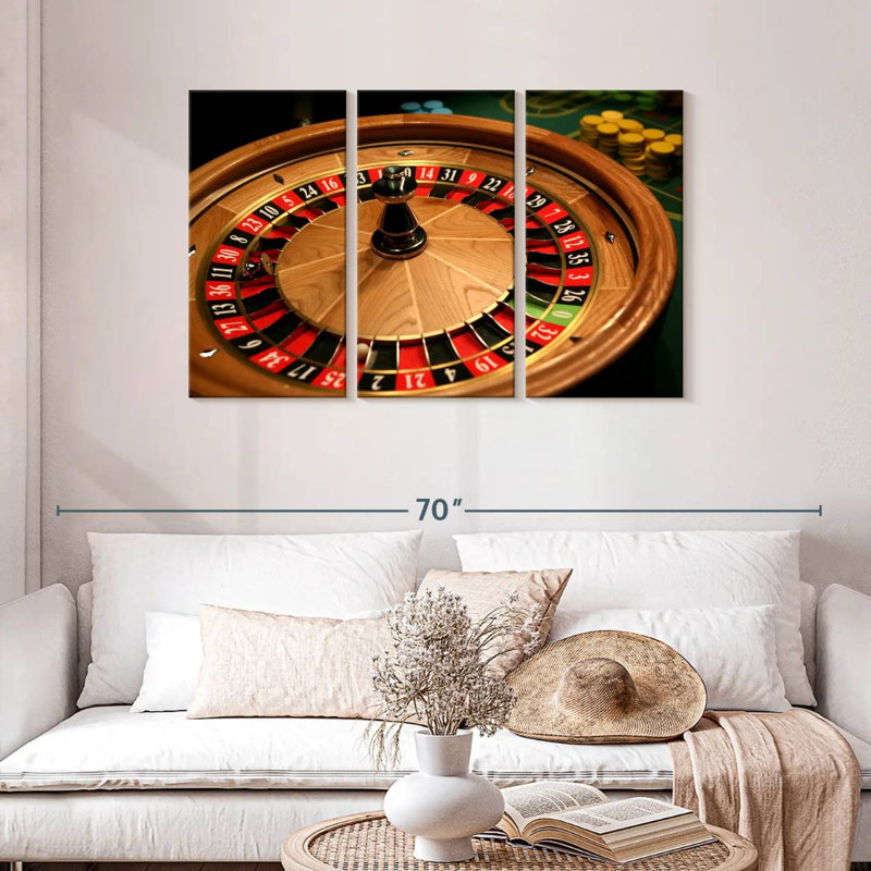 Classic Roulette Table, 28" H x 45" W
